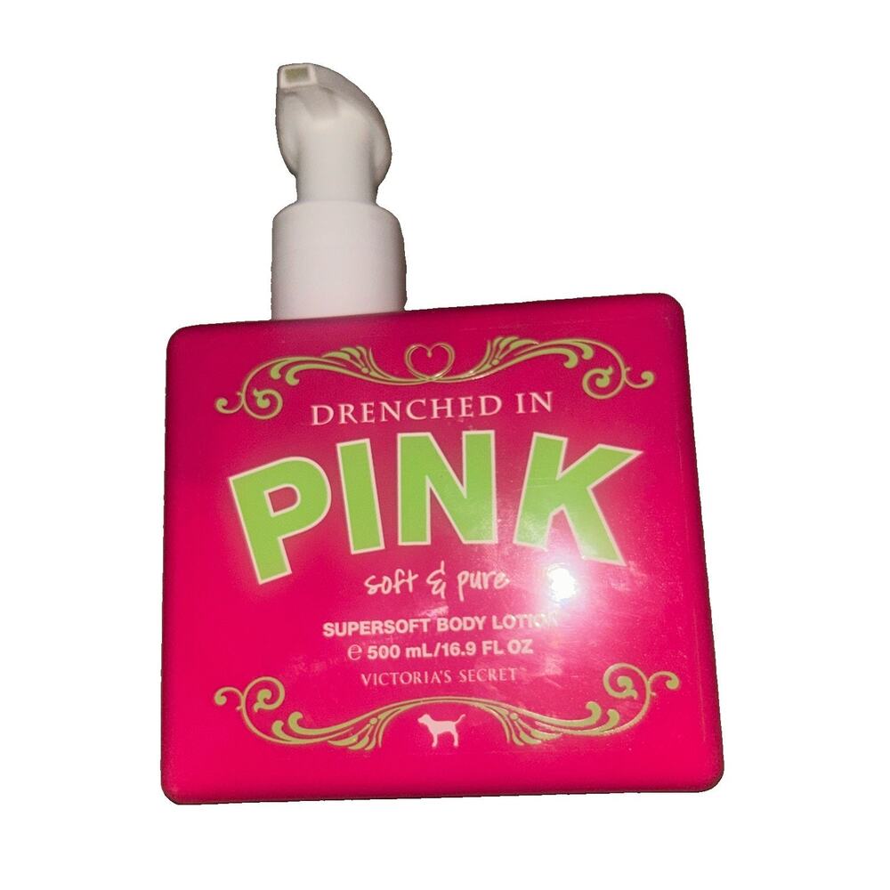 Victoria's Secret Drenched In Pink Soft & Pure Body Lotion 16.9oz Discontinued